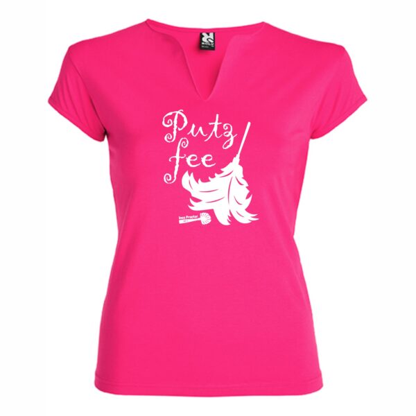 Damen T-Shirt "Putzfee Pink"